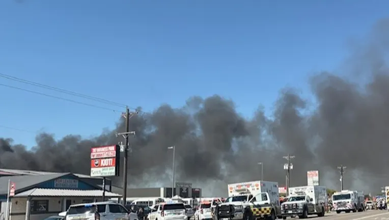 Breaking News: Plane Crash with Fire in Tarrant County — Multiple Fire Departments Responding Near Hicks Airfield